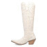 Фото #3 товара Dingo Honkytonk Honey Rhinestone Snip Toe Cowboy Womens White Casual Boots DI16