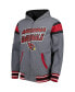 Фото #9 товара Men's Cardinal, Gray Arizona Cardinals Extreme Full Back Reversible Hoodie Full-Zip Jacket