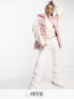 Фото #1 товара Threadbare Petite Ski gilet in pearlescent pink