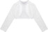 Фото #4 товара TiaoBug Kids Girls Bolero Festive Satin Cardigan Crop Shoulder Jacket Flower Girl Party Wedding