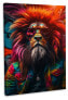 Leinwandbild Lion Rasta