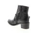 Miz Mooz Fernando 226242 Womens Black Leather Ankle & Booties Boots 6