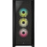 Фото #4 товара Corsair iCUE 5000X RGB - Midi Tower - PC - Black - ATX - EATX - ITX - Plastic - Steel - Tempered glass - Gaming