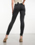 Spanx high waisted cargo pant in washed black