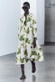 Фото #8 товара Платье из ткани с цветочным принтом — zw collection ZARA