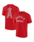 Фото #4 товара Men's and Women's Red Los Angeles Angels Super Soft Short Sleeve T-shirt