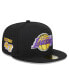 Фото #1 товара Men's Black Los Angeles Lakers 2024 NBA All-Star Game Rally Drive Side Patch 59FIFTY Fitted Hat