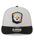 Фото #4 товара Men's Stone, Black Pittsburgh Steelers 2023 Salute To Service Low Profile 9FIFTY Snapback Hat