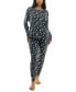 Women's Printed 2-Pc. Long-Sleeve Pajama Set