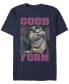 Men's Good Form Short Sleeve Crew T-shirt Синий, S - фото #1