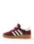 adidas Originals Handball Spezial trainers in burgundy cord