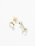 Фото #5 товара Kingsley Ryan gold plated gemset horseshoe stud in gold