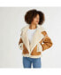 Фото #1 товара Women's Shearling Cropped Biker