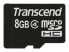 Фото #2 товара Transcend TS8GUSDC4 - 8 GB - MicroSDHC - Class 4 - Black
