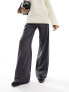 Фото #4 товара Stradivarius Tall tailored pull on trouser in grey