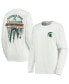 Women's White Michigan State Spartans Traditions Pennant Long Sleeve T-shirt