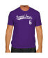 Фото #3 товара Men's Andrew Cashner Purple TCU Horned Frogs NCAA Baseball T-shirt