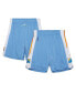 ფოტო #1 პროდუქტის Mitchell Ness Men's Powder Blue Denver Nuggets Hardwood Classics 2003/04 Authentic Shorts