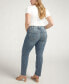 Фото #6 товара Plus Size Suki Mid Rise Curvy Fit Straight Jeans