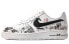 【定制球鞋】 Nike Air Force 1 Low 特殊鞋盒 醉风染墨 鲤鱼 荷花 低帮 板鞋 男款 黑蓝 / Кроссовки Nike Air Force CW2288-111