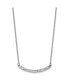 ფოტო #1 პროდუქტის Preciosa Crystal Curved Bar 17.5 inch Cable Chain Necklace