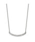 Фото #1 товара Preciosa Crystal Curved Bar 17.5 inch Cable Chain Necklace