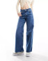 Фото #1 товара & Other Stories Gio mid waist wide leg jeans mid blue wash