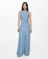 ფოტო #1 პროდუქტის Women's Bow Detail Lyocell Jumpsuit