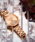 ფოტო #2 პროდუქტის Women's Rose Gold Stainless Steel Bracelet Watch 38mm