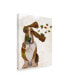 Fab Funky Basset Hound Windswept and Interesting Canvas Art - 15.5" x 21"