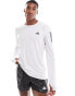 adidas Running Own The Run long-sleeve top in white