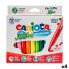 Set of Felt Tip Pens Carioca Jumbo 12 Pieces Multicolour (12 Pieces) (4 Units)