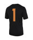 Men's #1 Black Tennessee Volunteers Dark Mode Game Jersey