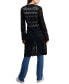 Фото #2 товара Juniors' Mixed-Stitch Long-Sleeve Tie-Front Duster