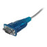 Фото #4 товара Адаптер USB к RS232 DB9 серого цвета Startech.com 0.43 м - USB 2.0 Type-A - DB-9 - Мужской - Мужской