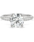 ფოტო #3 პროდუქტის Moissanite Knife-Edge Engagement Ring (2-1/4 ct. t.w. DEW) in 14k White Gold