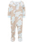 Baby 1-Piece Floral 100% Snug Fit Cotton Footie Pajamas 24M