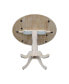 Фото #3 товара 42" Round Dual Drop Leaf Pedestal Table