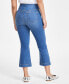 Фото #4 товара Petite Pull-On Cropped Flare Jeans, Created for Macy's