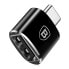 Фото #1 товара Адаптер переходник Baseus USB на USB-C OTG - черный
