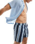 New Look stripe swim short in blue 2XL - фото #2