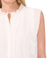 Фото #3 товара Women's Pleat-Detail Pintuck Cap-Sleeve Blouse