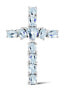 Фото #1 товара Silver pendant with topaz Cross TOPAGH1