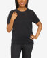 ფოტო #1 პროდუქტის Petite Short Sleeve Crewneck Sweater