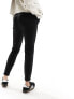 Vero Moda jersey tie waist tapered trousers in black