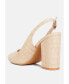 ფოტო #2 პროდუქტის Women's macha croctexture sling back heels