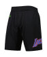 Men's Black Los Angeles Lakers Hardwood Classics Color Bomb Energy Shorts