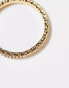 Фото #4 товара ASOS DESIGN Curve 14k gold plated ring with fine chain link detail