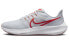 Фото #1 товара Кроссовки Nike Air Zoom Pegasus 39 Для бега Низкие Серо-красные
