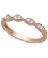 Diamond Scalloped Stackable Band (1/10 ct. t.w.)